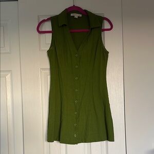 Monteau Olive Green Sleeveless Top